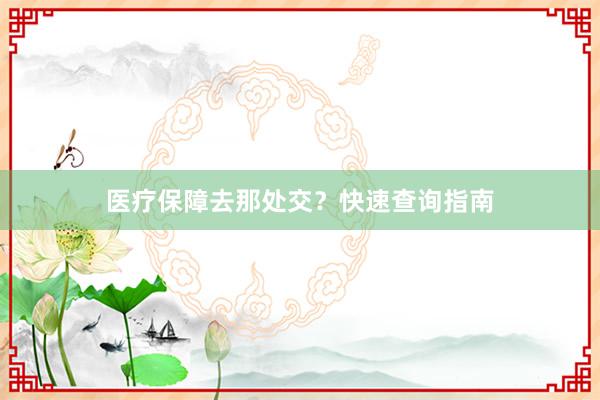 医疗保障去那处交？快速查询指南